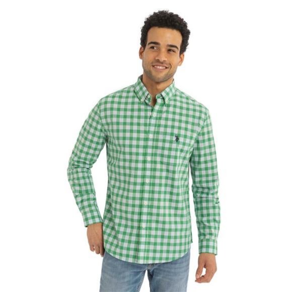 Men's Long Sleeve Button Woven Shirt - Picture 1 of 8